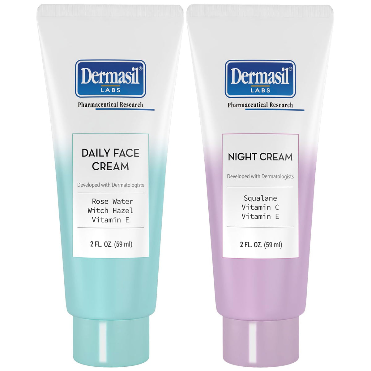 Dermasil Daily Face Cream close-up showing gentle hydration for sensitive skin.