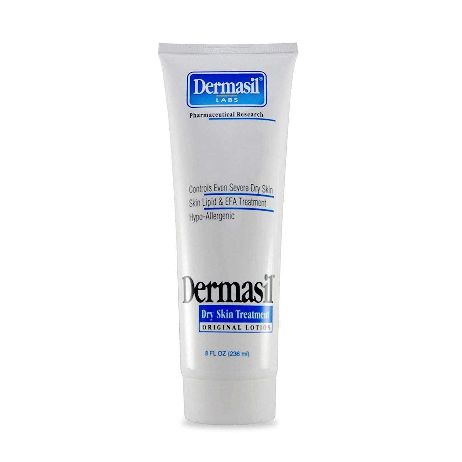 Dermasil Loción Original para Piel Seca en botella, ayuda a mantener la piel suave y cómoda.