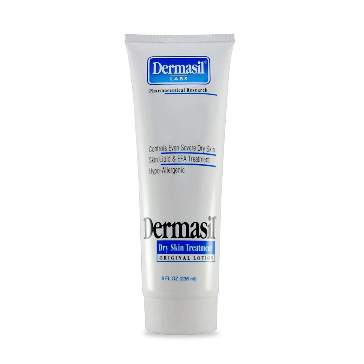 Dermasil Loción Original para Piel Seca en botella, ayuda a mantener la piel suave y cómoda.