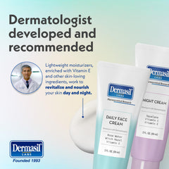 Dermasil travel-friendly 2-ounce tubes ideal for on-the-go skincare.