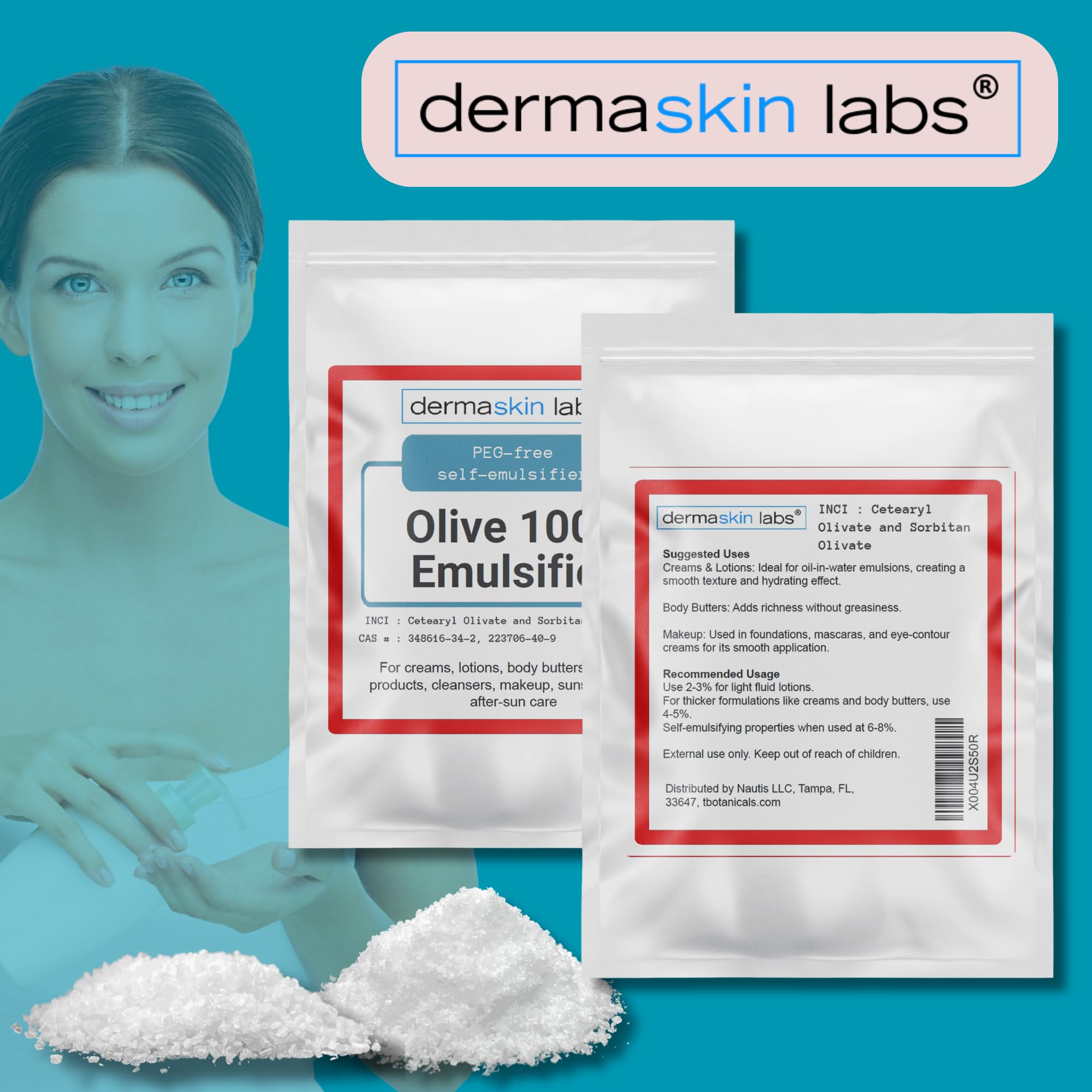 Dermaskin Labs Olive 1000 Emulsifier opens possibilities for vegan natural skincare routines.