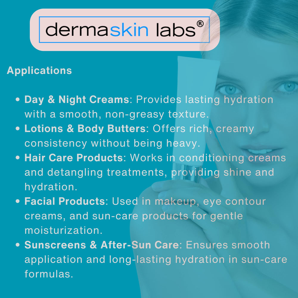 Dermaskin Labs Olive 1000 Emulsifier ECOCERT COSMOS approval for clean formulations.