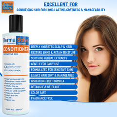 Dermasolve product packaging close-up highlights Ovasome technology nourishing the scalp.