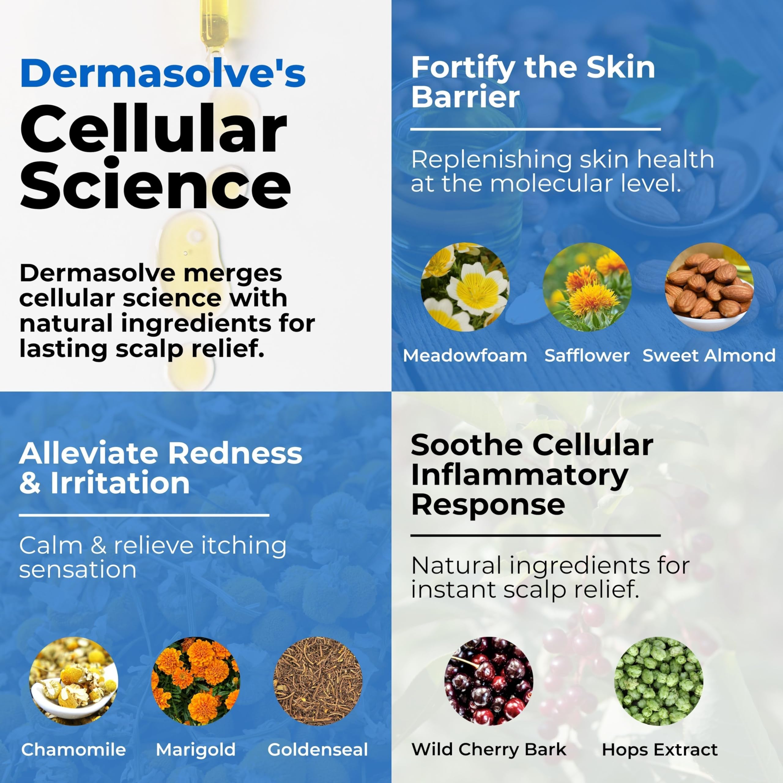 Dermasolve oil texture closeup showing light, silky feel