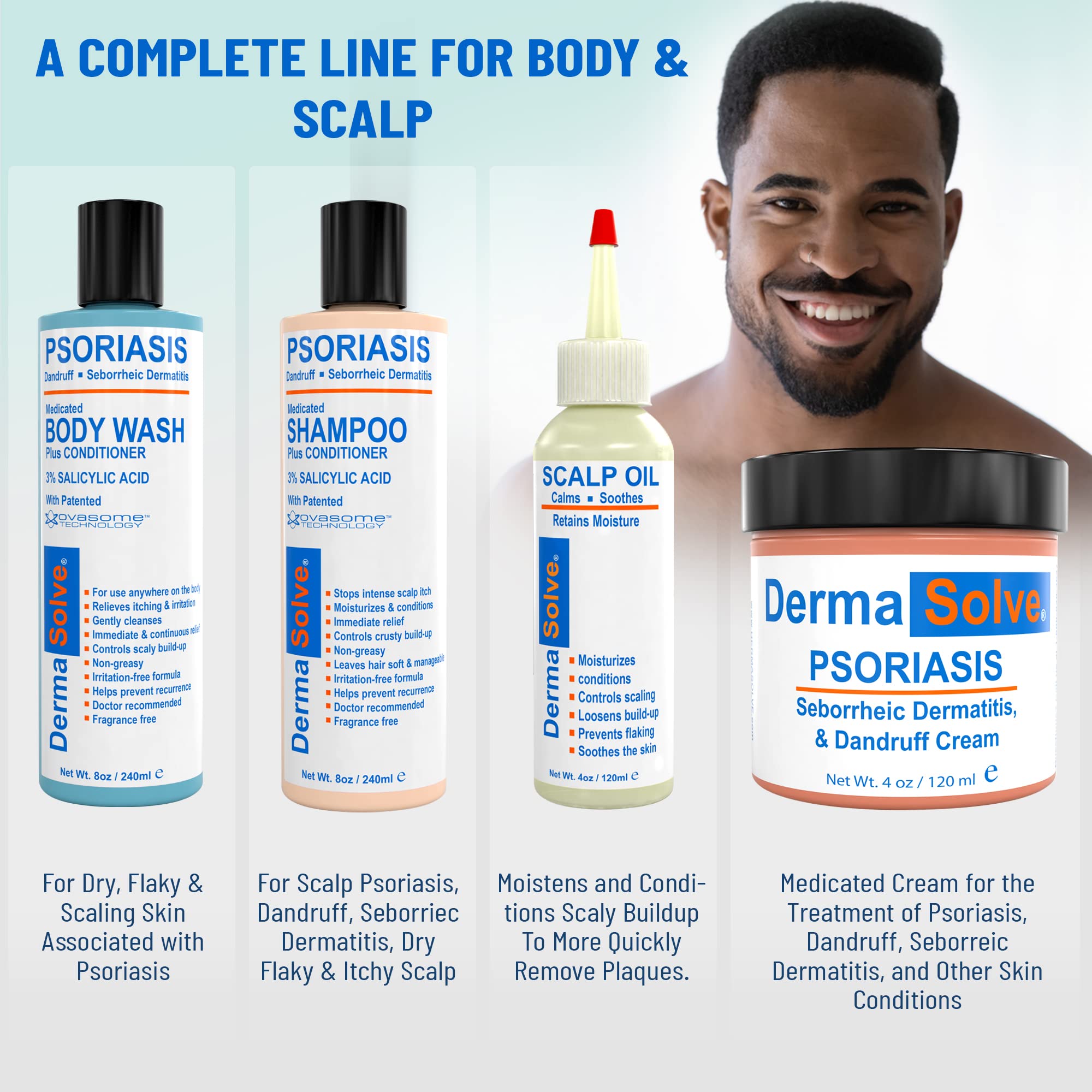 Dermasolve routine setup with cream and scalp oil for comprehensive care
