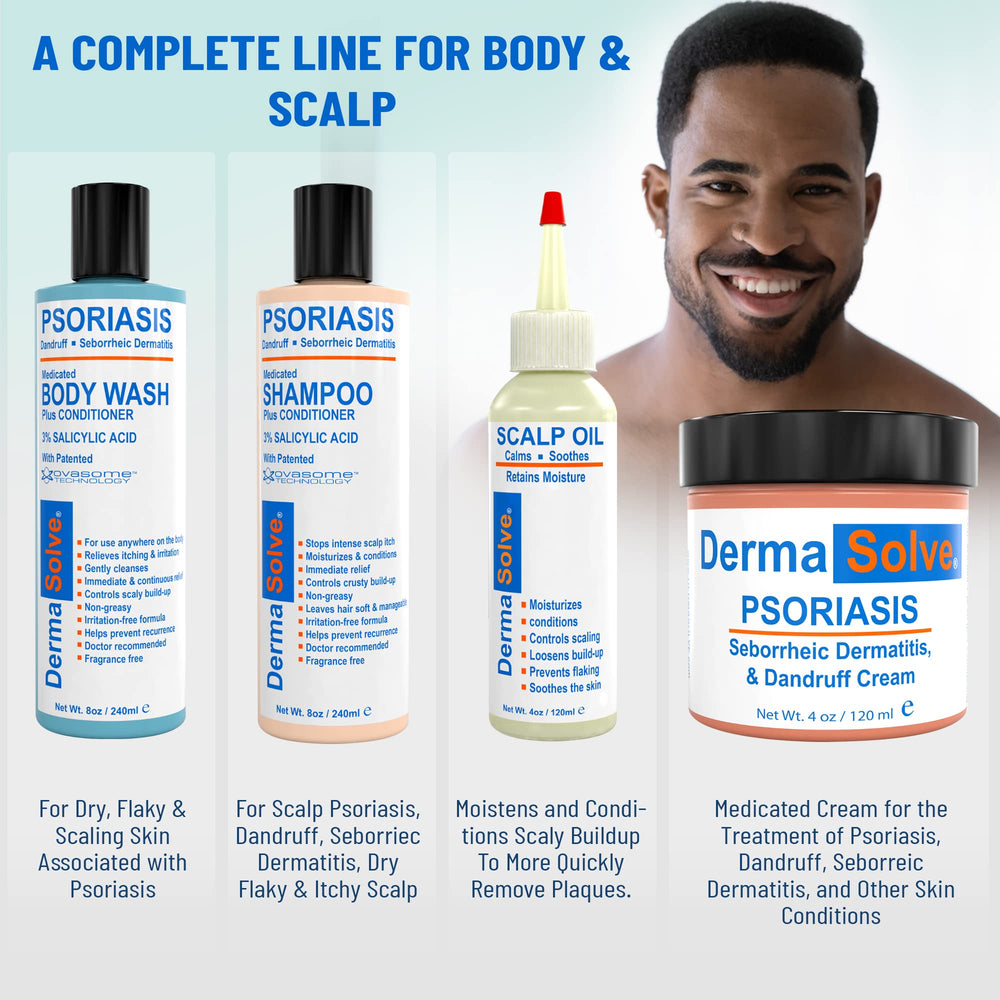 Dermasolve routine setup with cream and scalp oil for comprehensive care