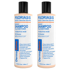 Dermasolve scalp shampoo bottle showing gentle, soothing relief for irritated scalp