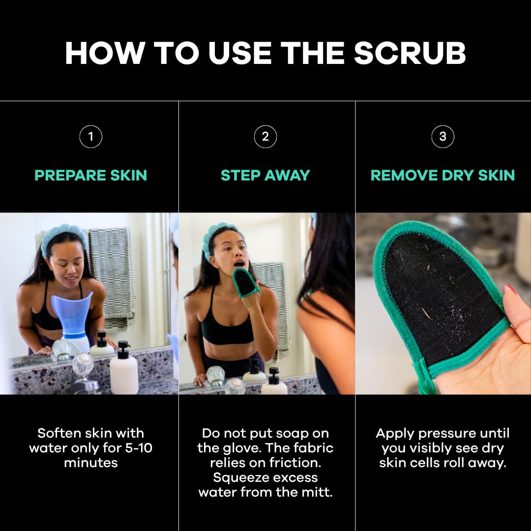 Dermasuri Face Scrubber Exfoliator soft material for gentle exfoliation