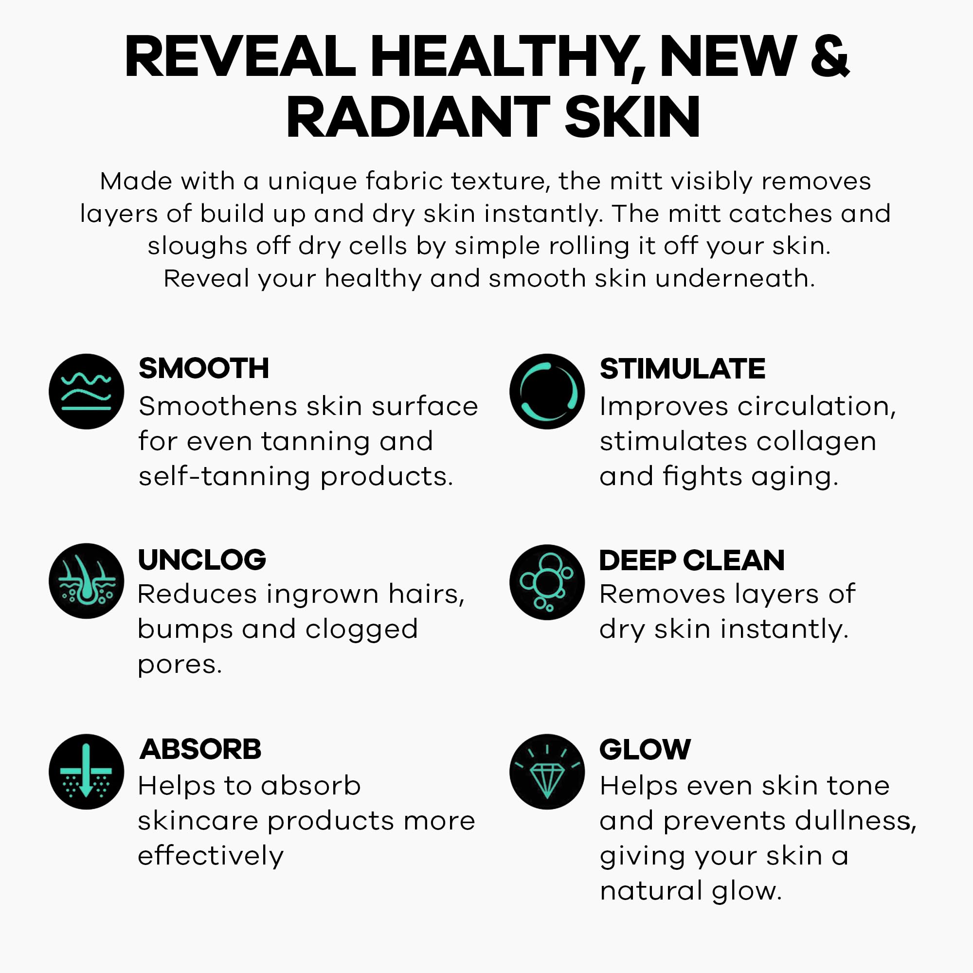 dermasuri guante exfoliante para piel sensible exfolia sin irritar