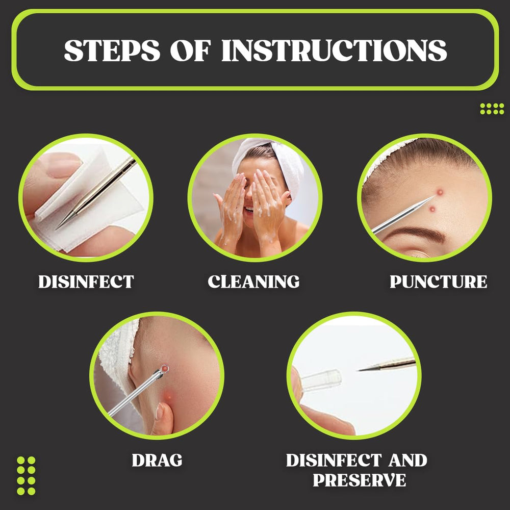 DERMATED 2-in-1 tools target whiteheads and blackheads with controlled pressure.