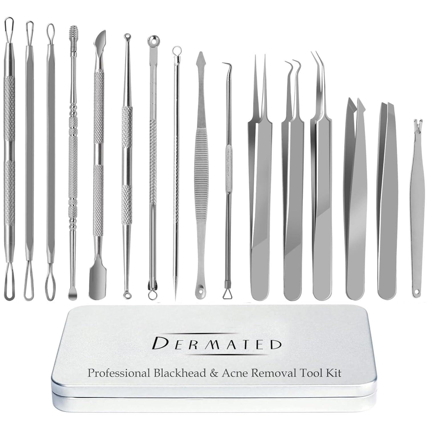 DERMATED travel-friendly tool kit for on-the-go skincare routines.