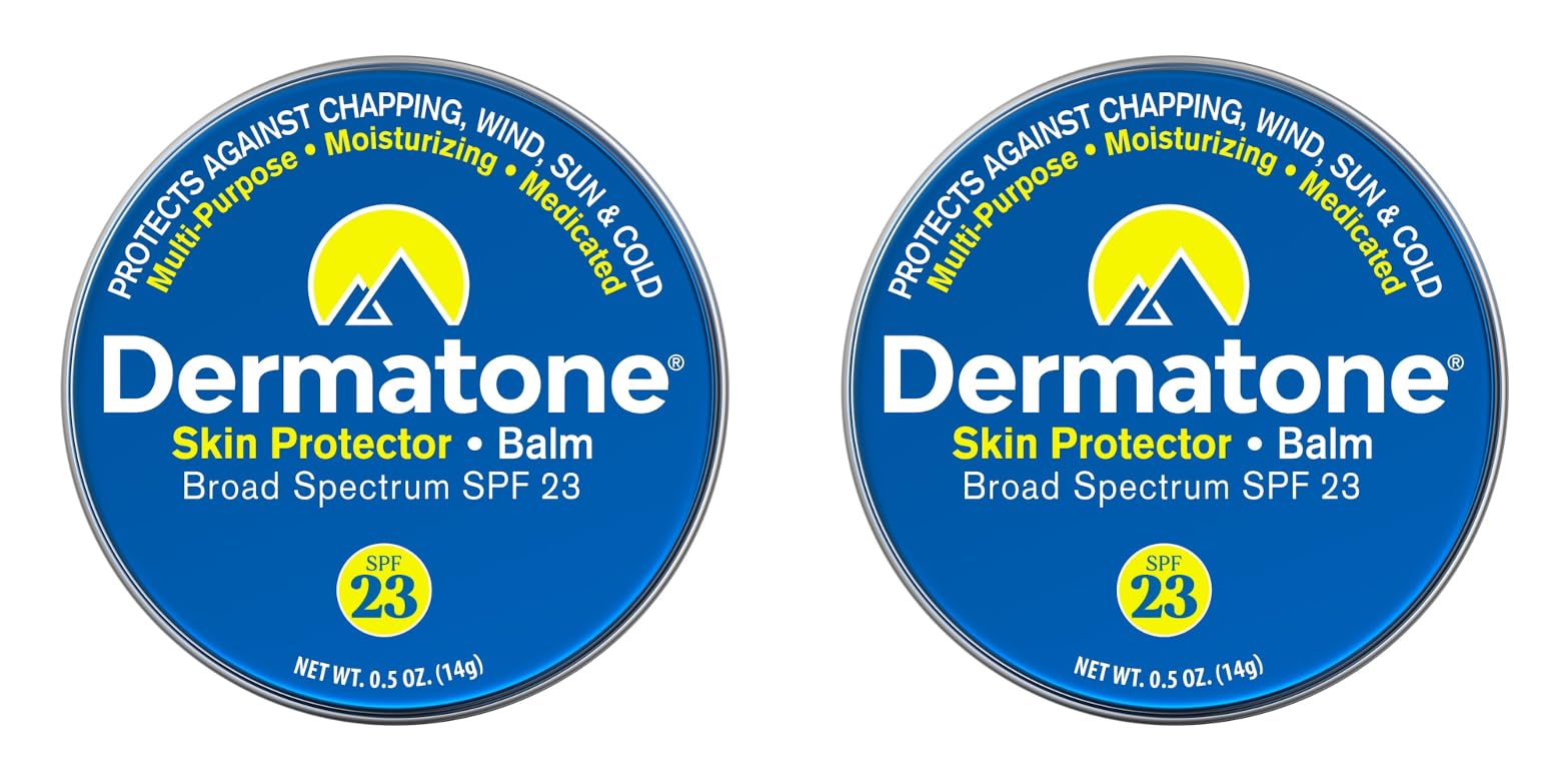 Dermatone bálsamo protector piel en lata mini para uso diario.