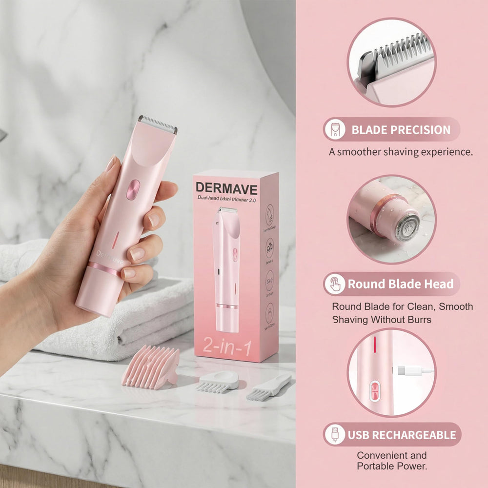 Dermave bikini shaver travel kit makes trips easier