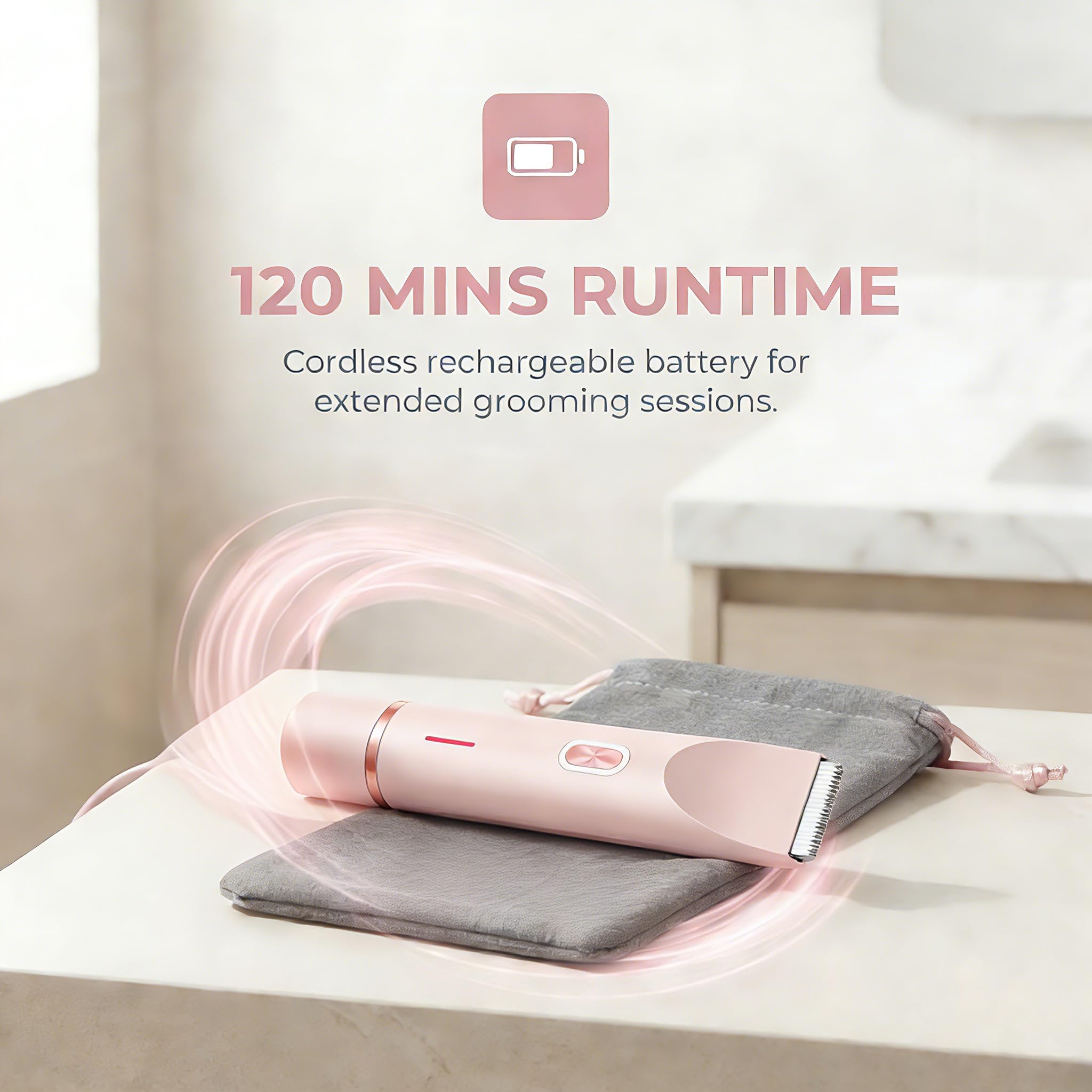 Dermave bikini shaver USB-C charging with up to 120 minutes