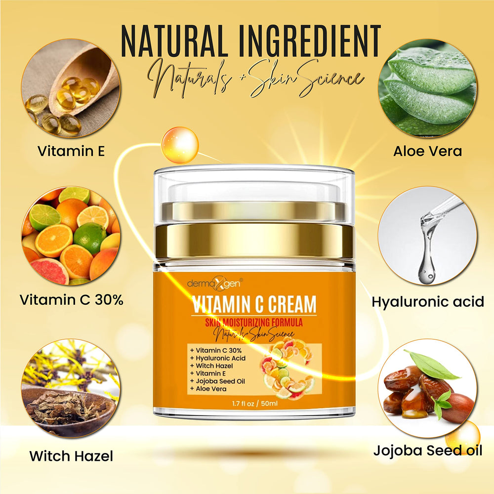 DERMAXGEN ácido hialurónico y ingredientes clave, ofrece hidratación profunda.