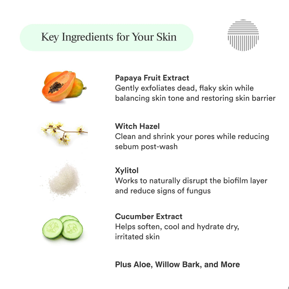 Dermazen Purifying Cleanser ingredients label highlights minimalist formula
