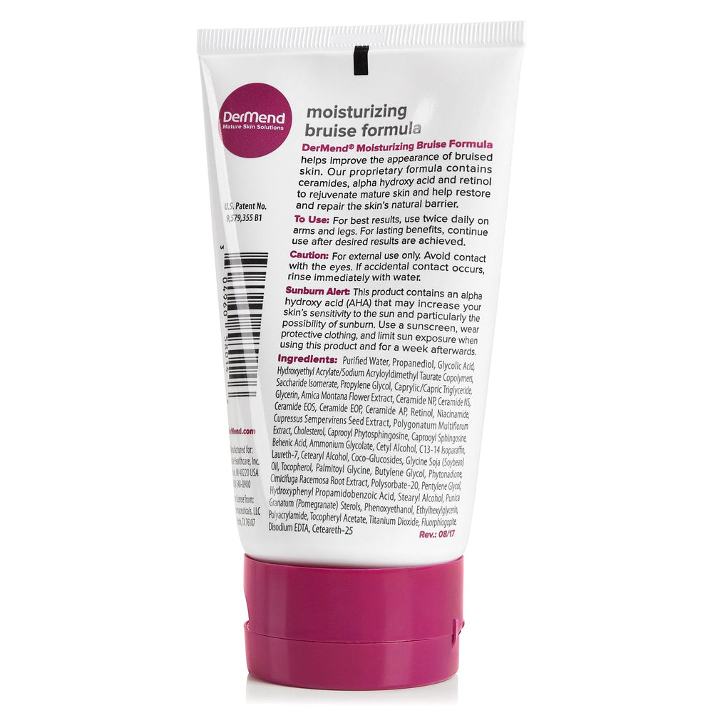 Dermend Arnica Bruise Cream on arm shows quick, non-greasy absorption.