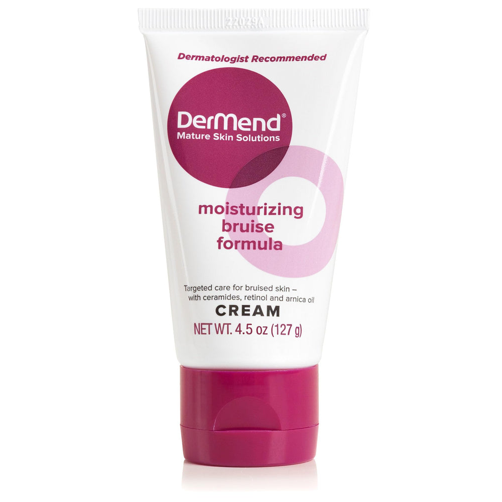 Dermend Arnica Bruise Cream tube ready for daily moisturization on skin.
