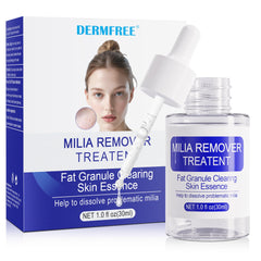 DERMFREE Milia Remover 30ml botella: cuidado suave para milia en el rostro