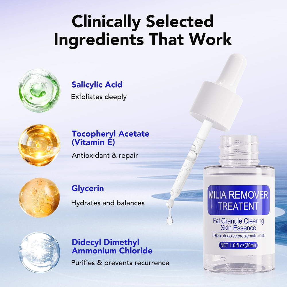 DERMFREE Milia Remover aplicacion ojos: cuidado suave alrededor de los ojos