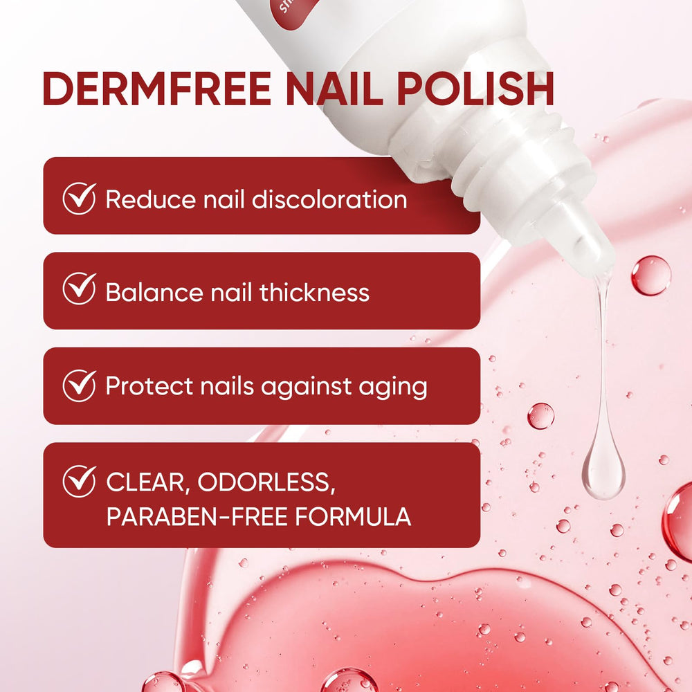 DERMFREE uñas brillo natural - acción suave para un brillo saludable.