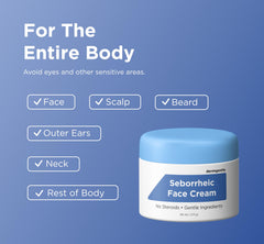 Dermgentle cream swirl on hand demonstrates quick absorption and softening feel.