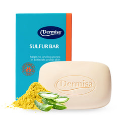 Dermisa jabón azufre aloe vera uso diario para piel grasa