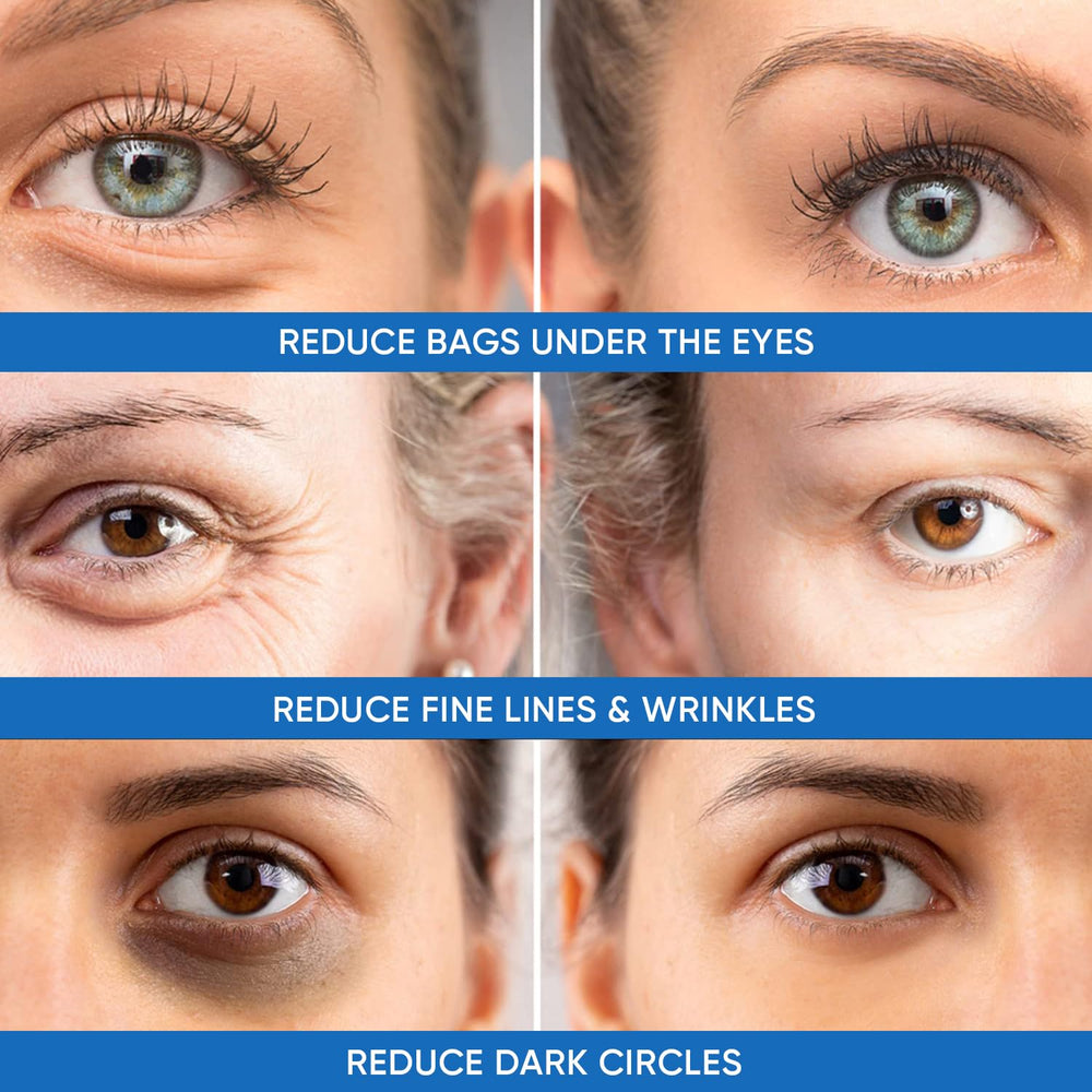Invisible mineral film dries to tighten the skin around eyes for a firmer appearance.