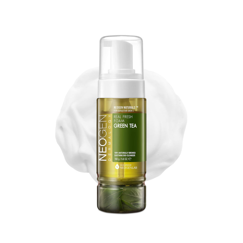 DERMALOGY by NEOGENLAB Real Fresh Foam Green Tea bottle for gentle cleansing and hydration.