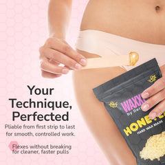 Dermwax Waxxed Honeyed Hard Wax Beads clean removal with minimal residue