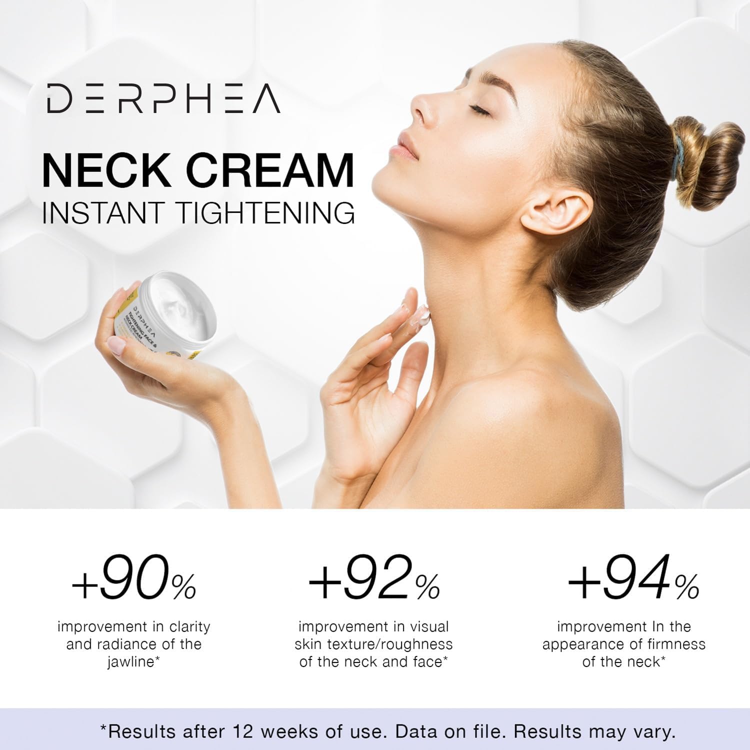 DERPHEA crema cuello firmeza: enfoque en cuello y décolleté para hidratación suave