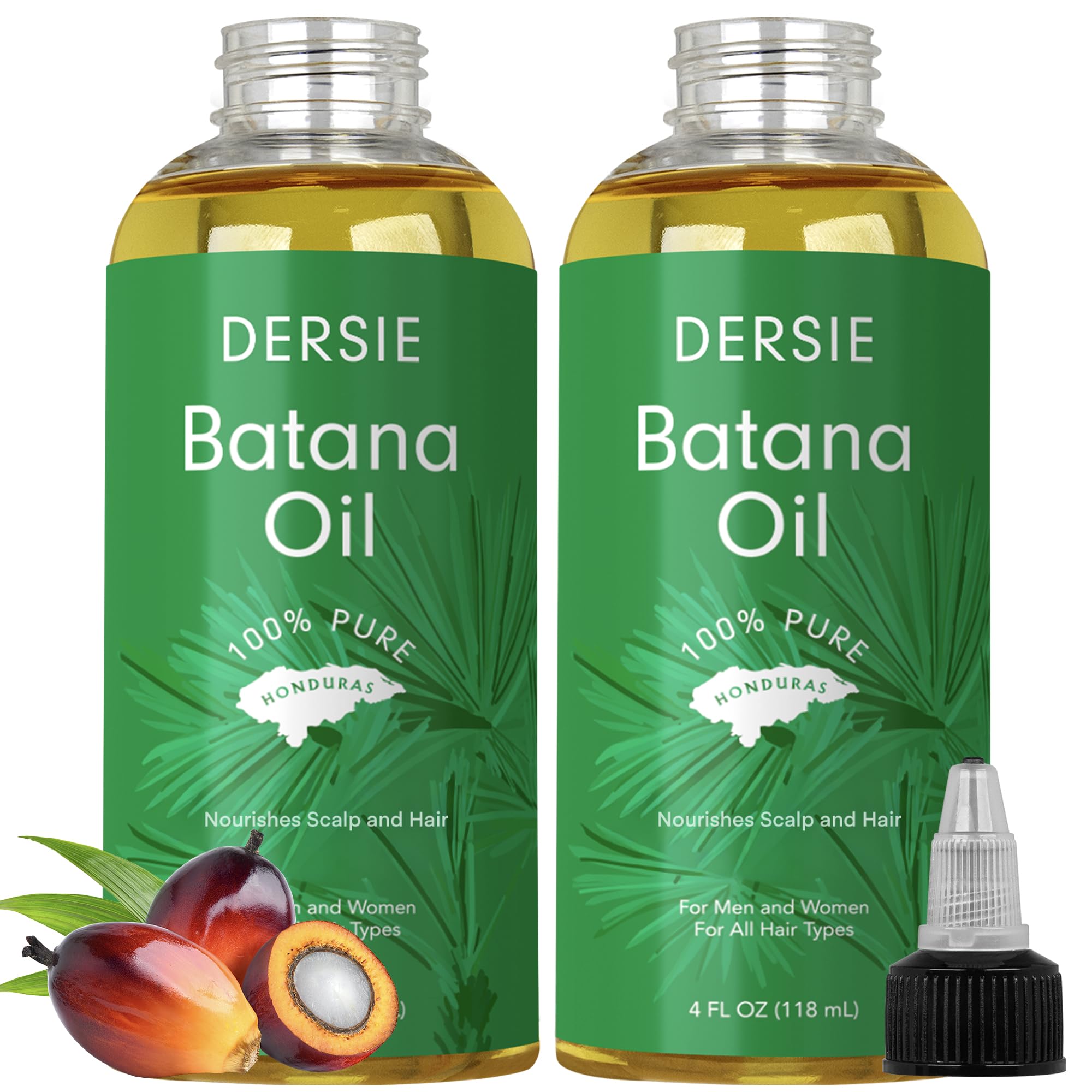 Dersie Batana Oil bottle front showing pure natural oil for hair nourishment.