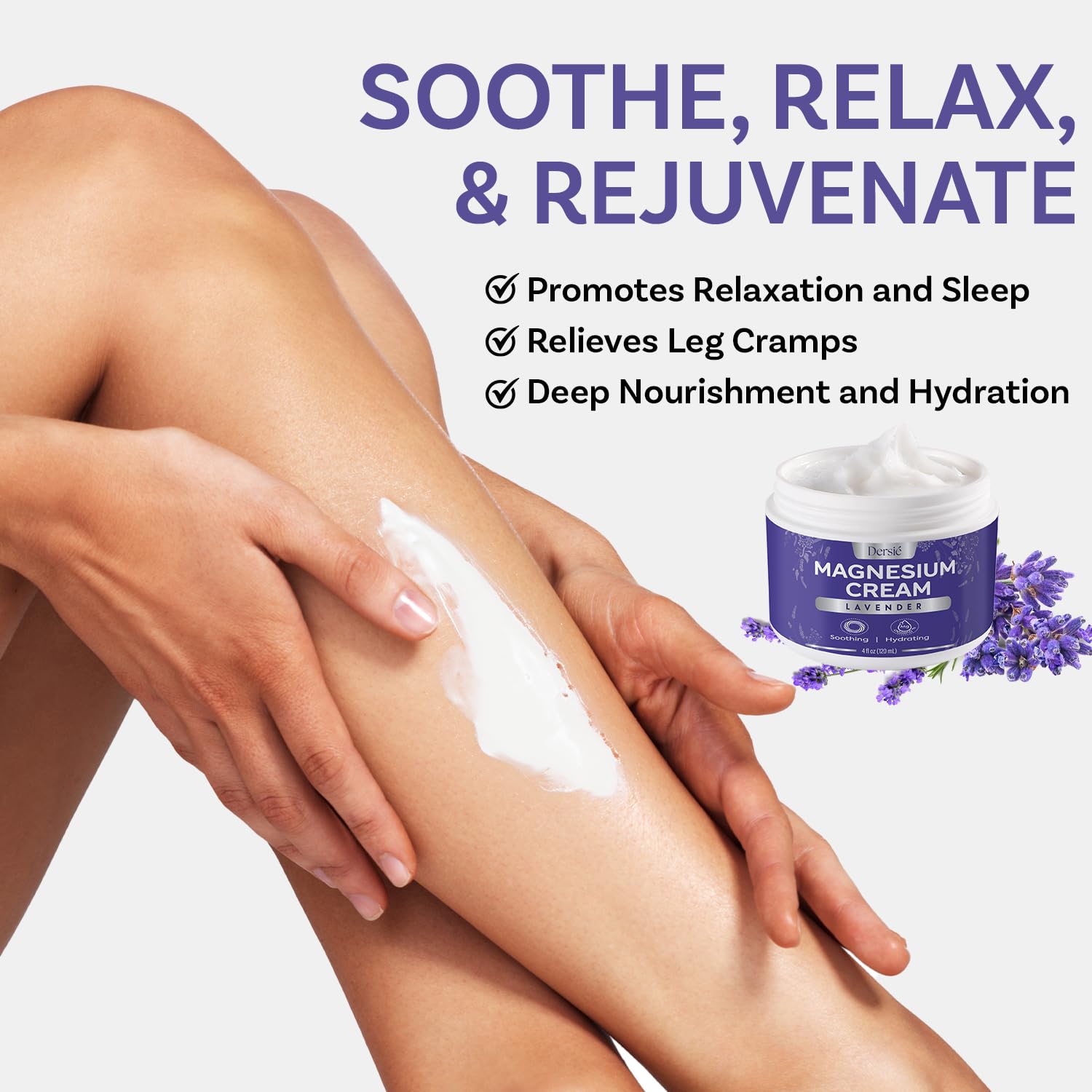 Dersie Crema con Lavanda, aroma calmante para la rutina nocturna