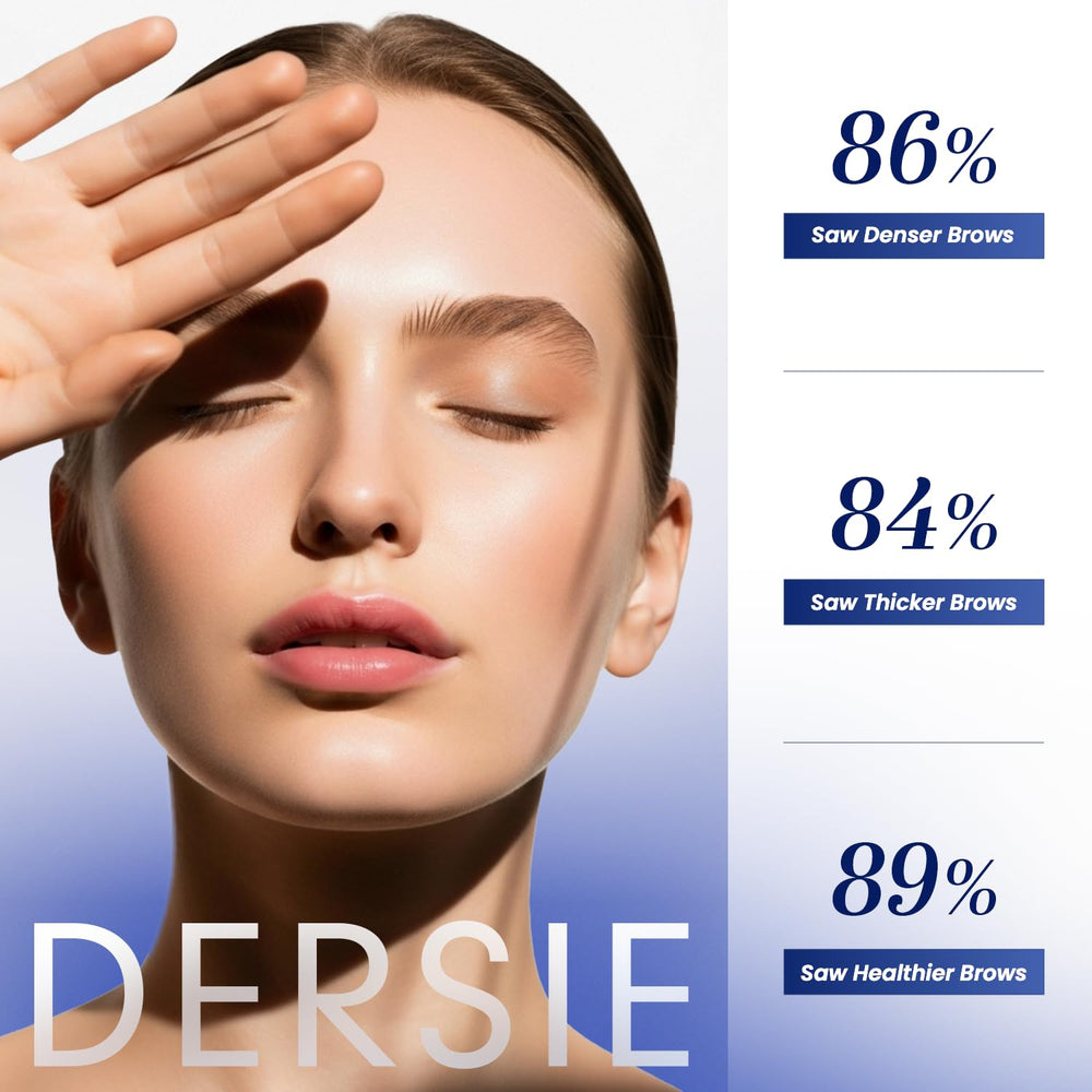 Dersie suero crecimiento de cejas; textura nutritiva para flexibilidad y brillo