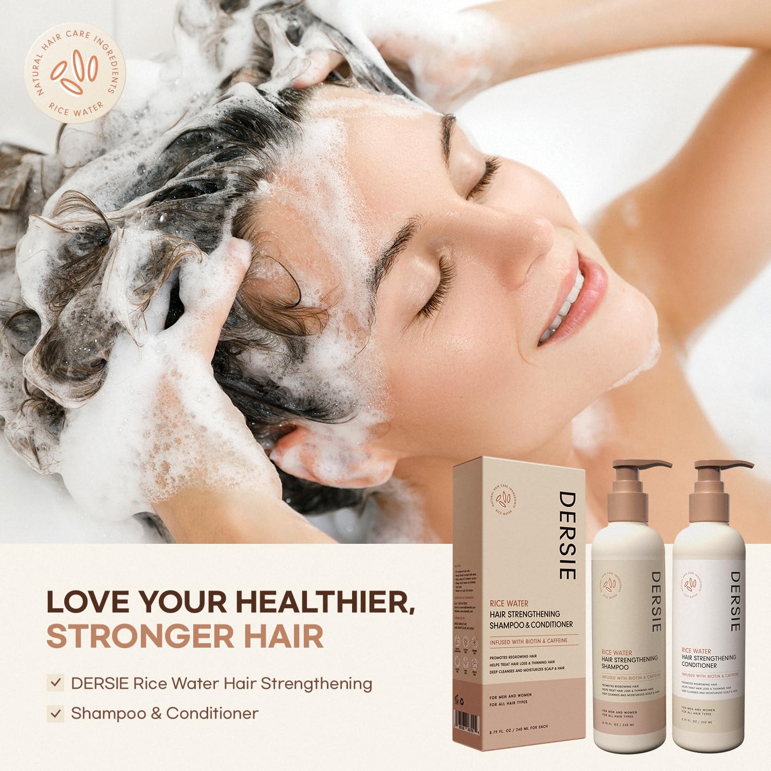 Dersie sulfate-free vegan icon indicating gentle cleansing.