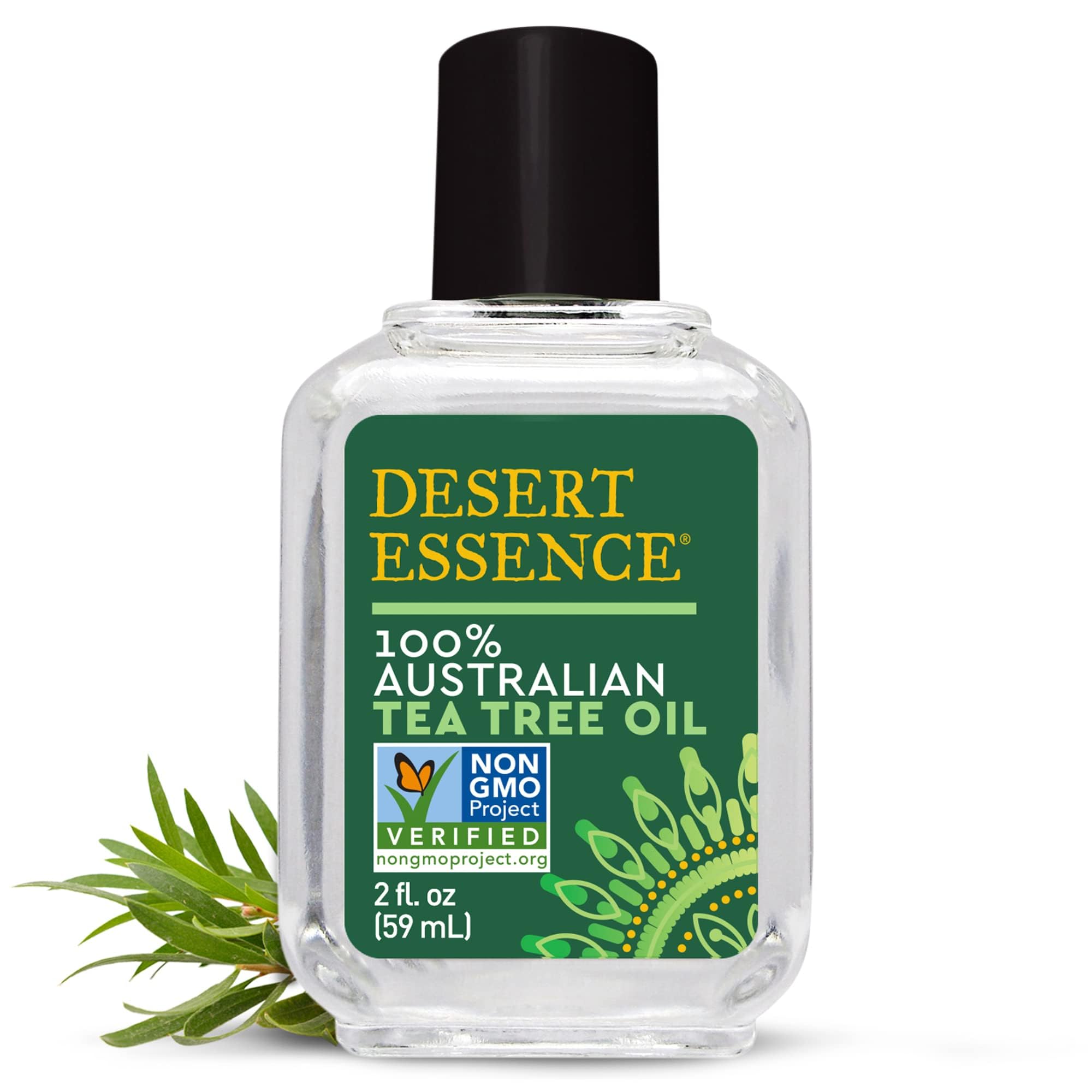 Desert Essence aceite de árbol de té para cuidado de la piel.