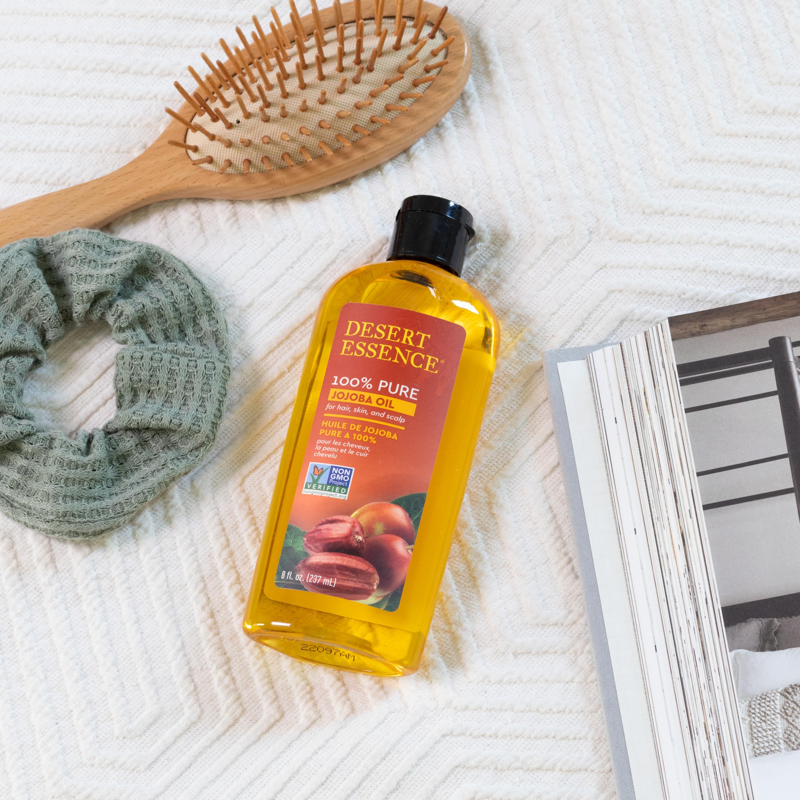 Desert Essence Aceite de Jojoba, uso facial suave para limpieza y desmaquillado