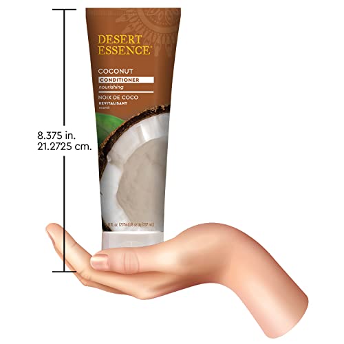 Desert Essence Acondicionador Coco, aplicación diaria para cabello suave