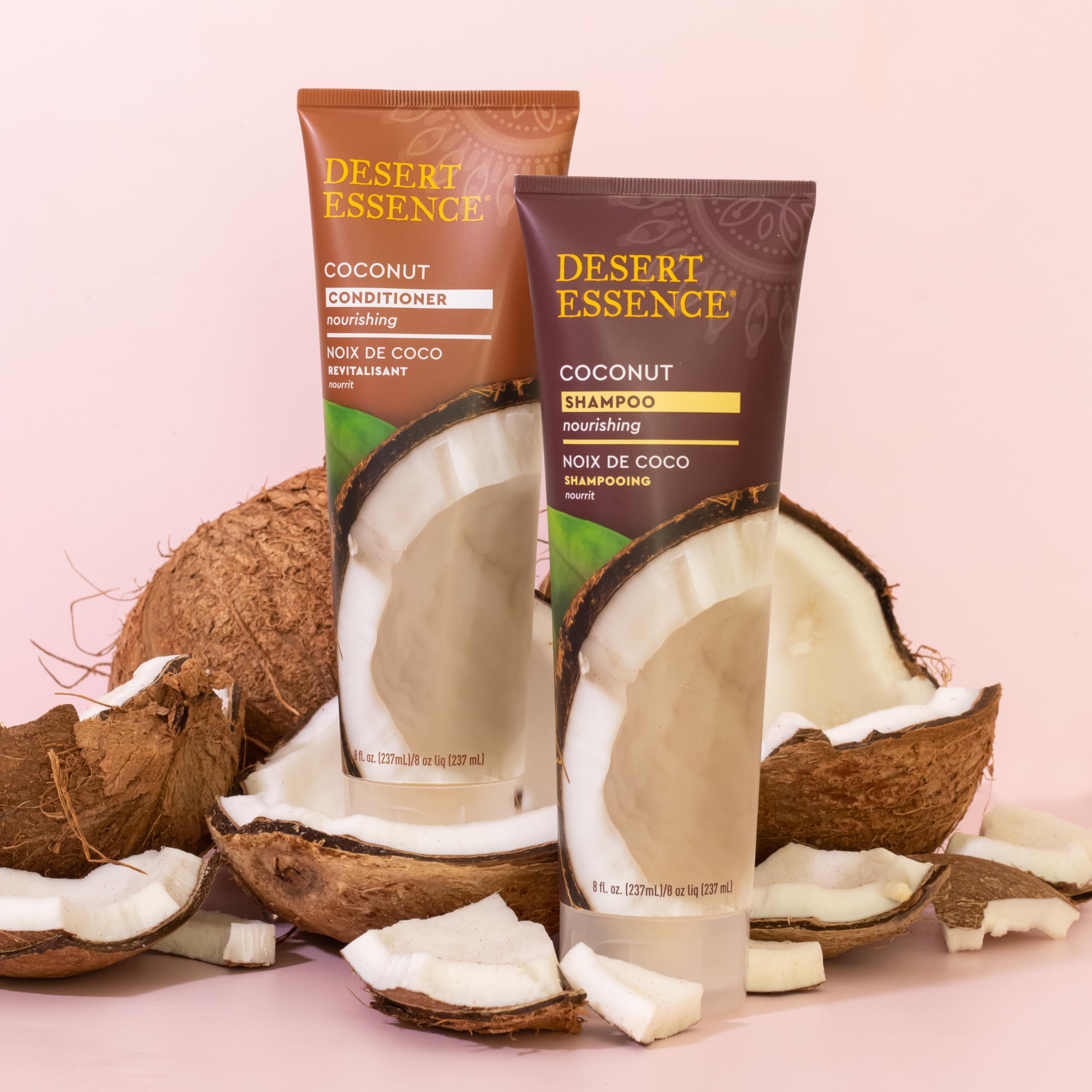 Desert Essence Acondicionador Coco, cuidado diario del cabello