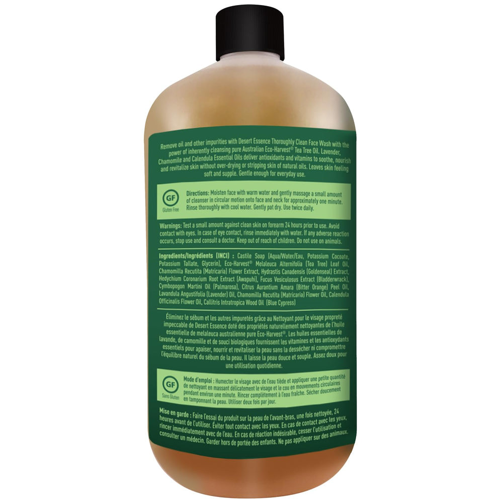 Desert Essence envase de 32 oz, práctico para diario.