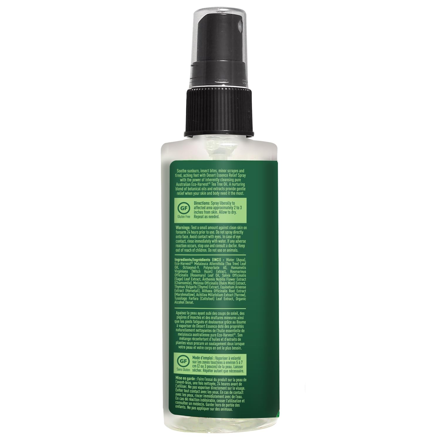 Desert Essence Relief Spray for minor burns cooling comfort