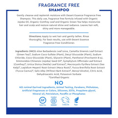 Desert Essence Shampoo sin fragancia: hojas de té verde como ingrediente clave