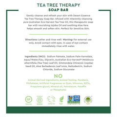 Desert Essence Tea Tree Therapy Cleansing Soap Bar vegan cruelty-free status