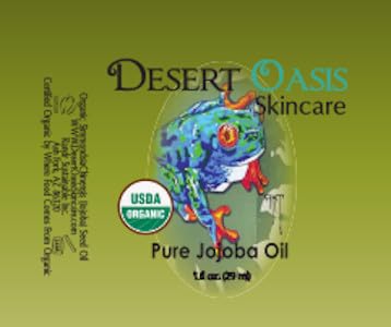 Desert Oasis Skincare Jojoba Oil, tamaño de viaje en envase reciclable.