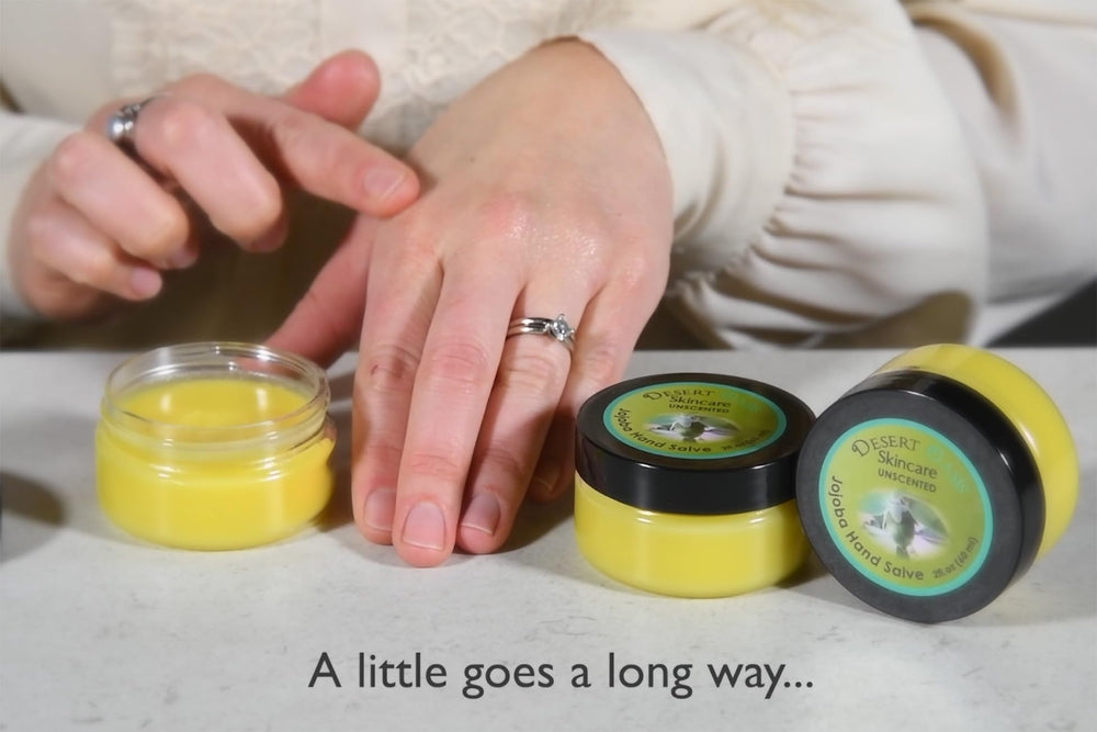 Desert Oasis skincare avocado oil boost on dry elbows.