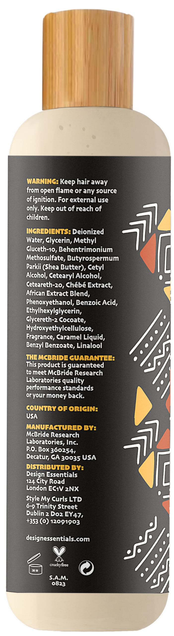 Design Essentials African Chebe aplicación sin enjuague facilita el peinado diario