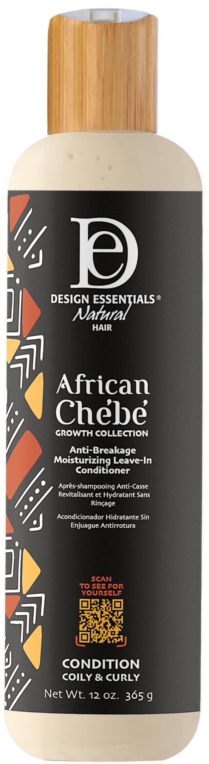 Design Essentials African Chebe equilibrio en la botella para peinado suave