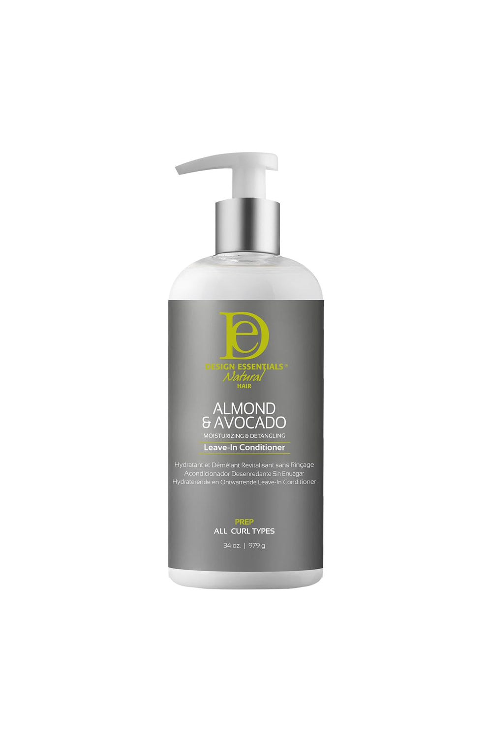 Design Essentials Almond Avocado Leave-In Bottle Pour for easy daily moisture application.