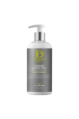 Design Essentials Almond Avocado Leave-In Bottle Pour for easy daily moisture application.