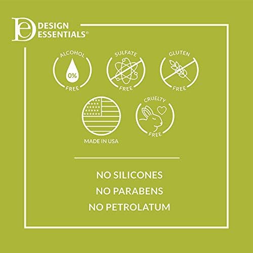 Design Essentials Almond Avocado Leave-In Detangling with Comb reduces knots and speeds up styling.